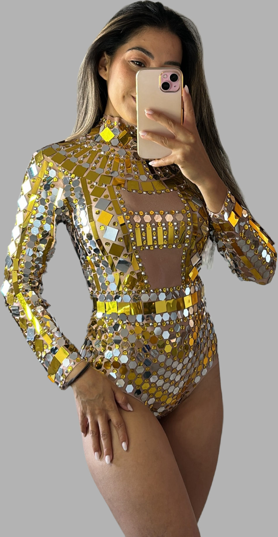 Shops gold sequin bodysuit