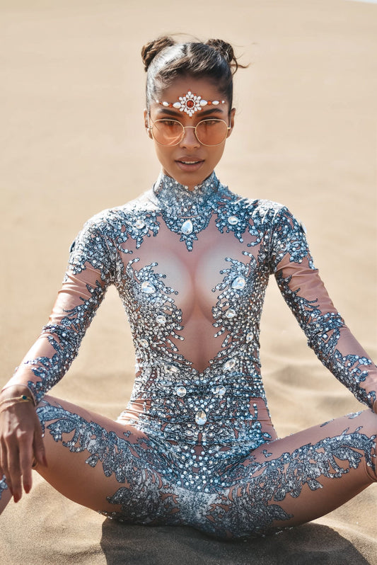 FIONA SILVER JUMPSUIT YOU·FEST